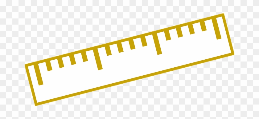 Ruler Geometry Measuring Inches School Gol - Cetvel Vektörel Png #1287226