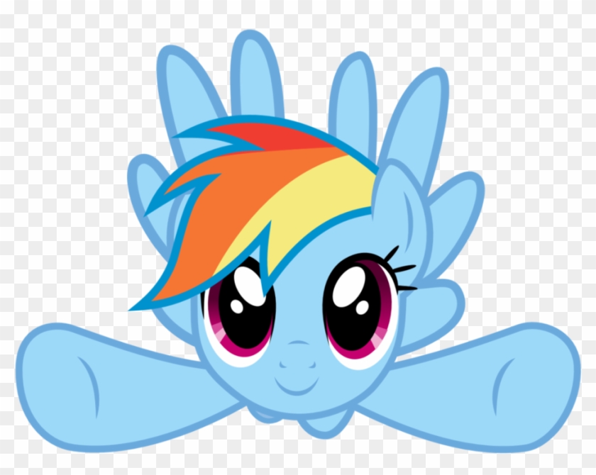 Rainbow Dash Flying Front Veiew By Skythepony123 - Rainbow Dash Flying Front #1287252