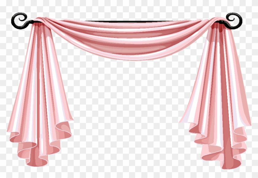 Cortina Rosa Em Png Vetorizado - Beautiful Curtain Png #1287307