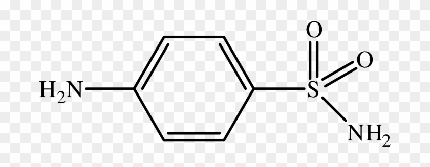 The Structure Formula Of Sulfanilamide - Atome De Kevlar - Free Transparent  PNG Clipart Images Download