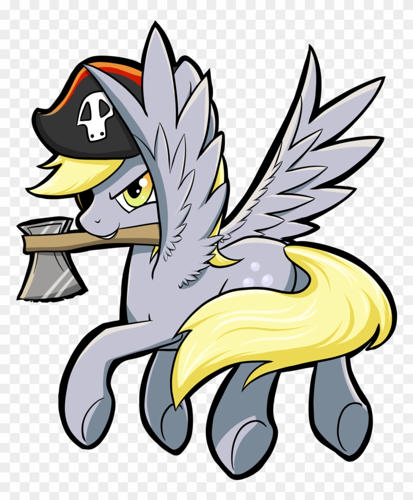 Enati-ora, Axe, Derpy Hooves, Female, Hat, Mare, Mouth - Cartoon #1287389