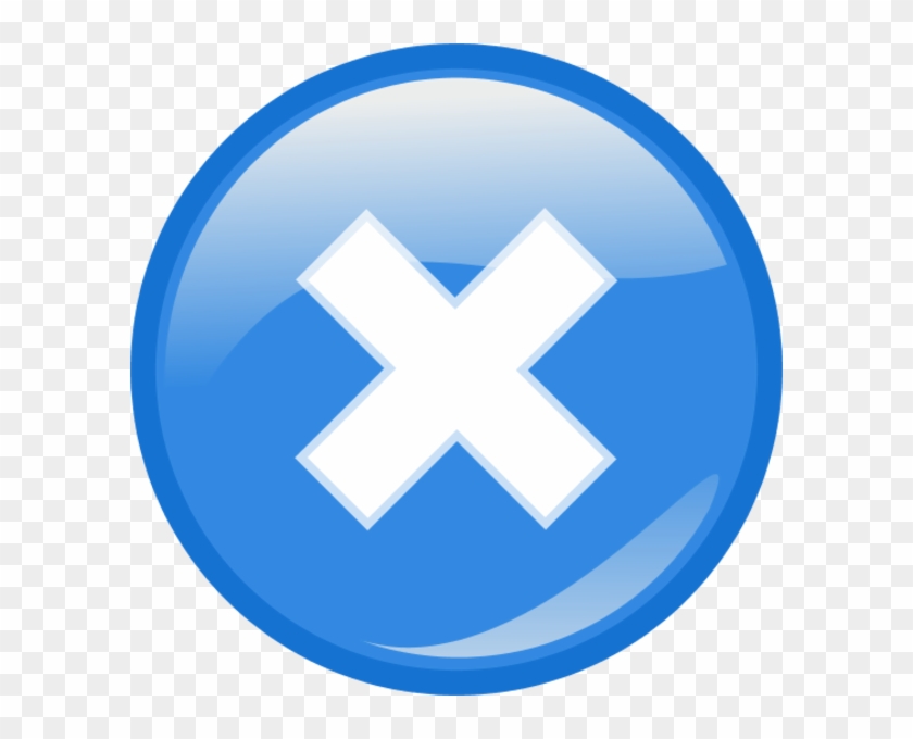 Blue Close Button Png - Close Button Blue Png #1287577