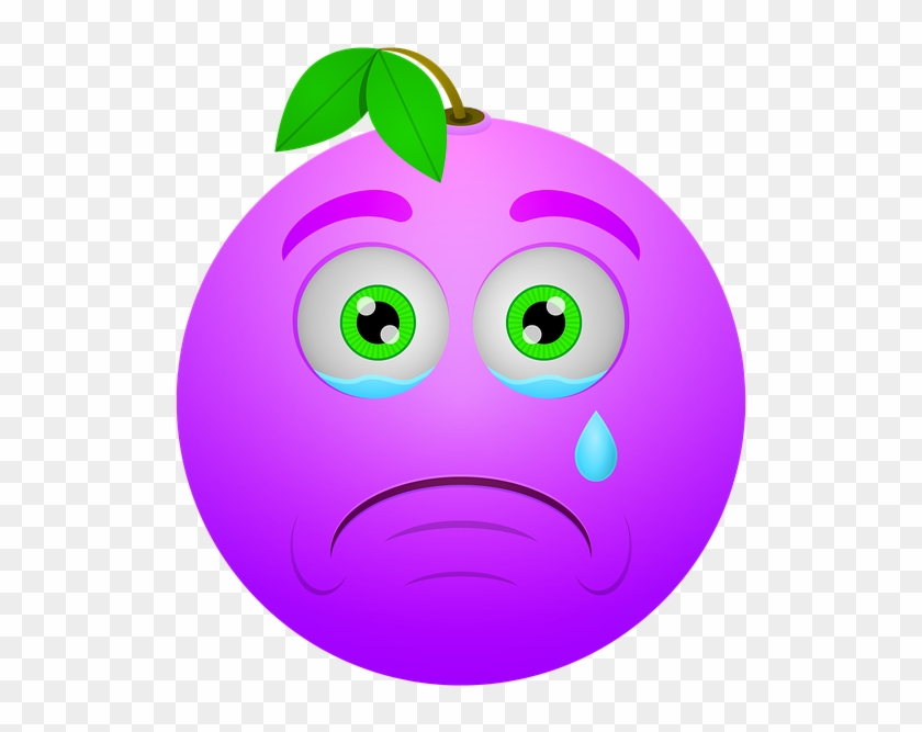 Smiley, Berry, Sad, Crying, Icon - Смайлики Шаблон На Формат А4 #1287592