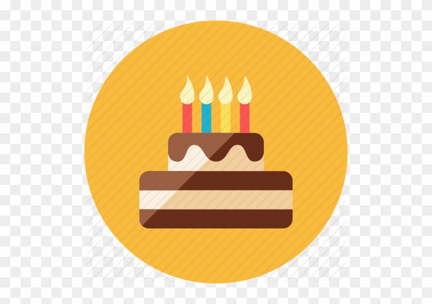 Birthday Club - Birthday Cake Flat Icon #1287603