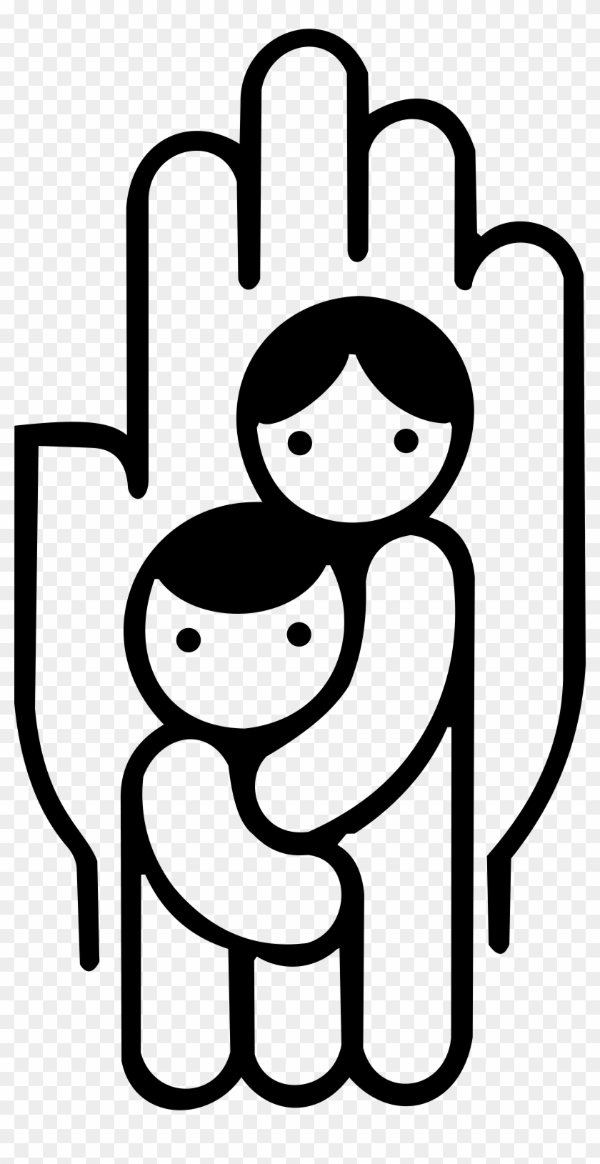 Children Found Logo Black And White - Free The Children #1287674