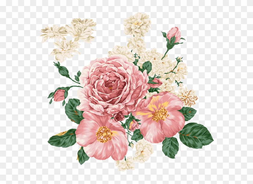 Watercolor Roseflower Drawingsprintable Paperprintable - Floral Vintage Background Flower #1288100