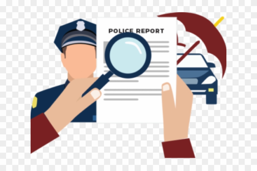 Police Clipart Police Report - Reporting To Police Clip Art #1288106
