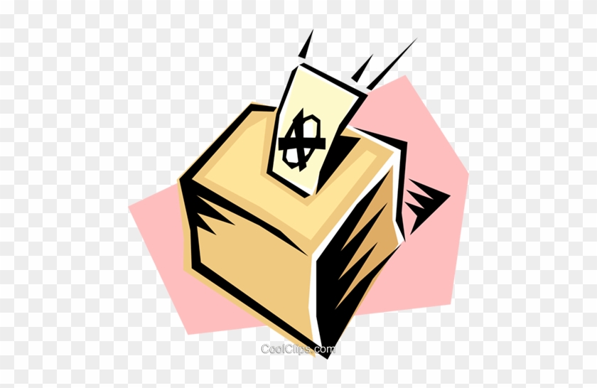 Ballot Boxes Royalty Free Vector Clip Art Illustration - Wahlurne Clipart #1288226