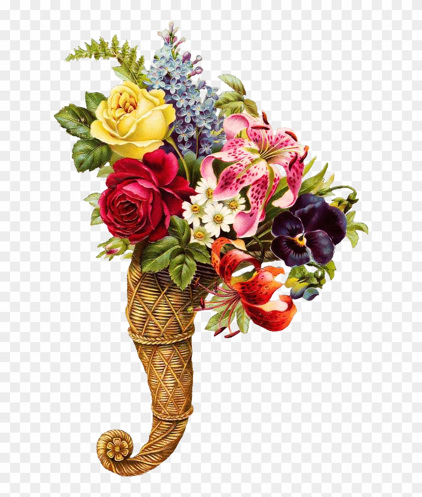 Free Vintage Floral Bouquet Graphics - Bouquet Fete Des Mere #1288228