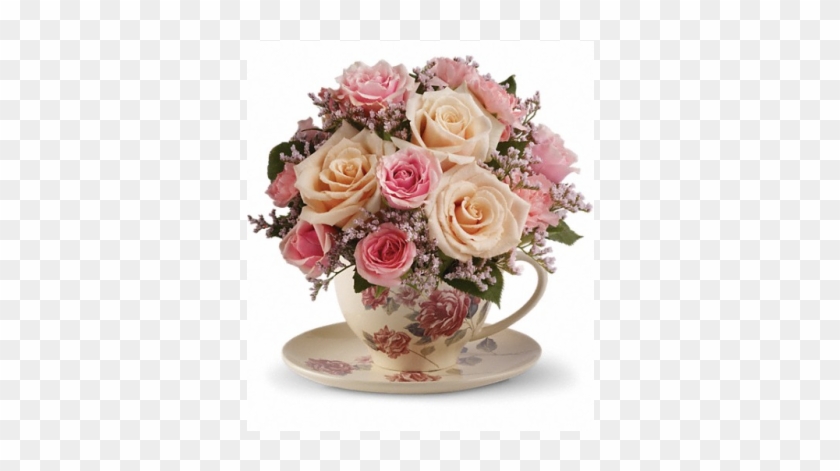 Victorian Teacup Bouquet - Teleflora's Victorian Teacup Bouquet - Flowers #1288241