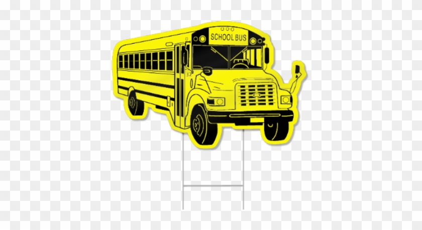 School Bus Shaped Sign - School Bus Clip Art #1288496