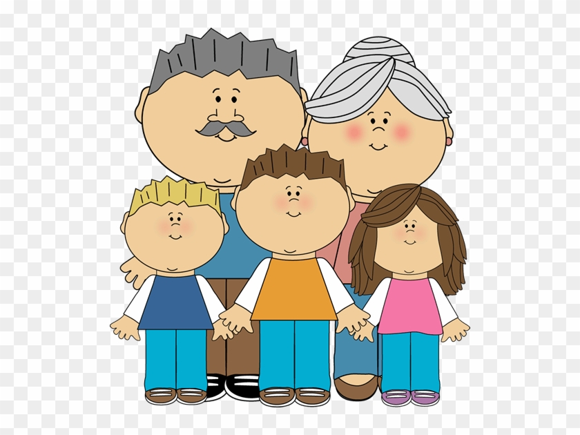 Grandparents And Grandchildren Clip Art Image - Clip Art #1288498