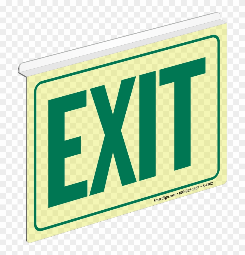 Zoom, Price, Buy - Mydoorsign Exit Green On White Sign 10 X 7 #1288726