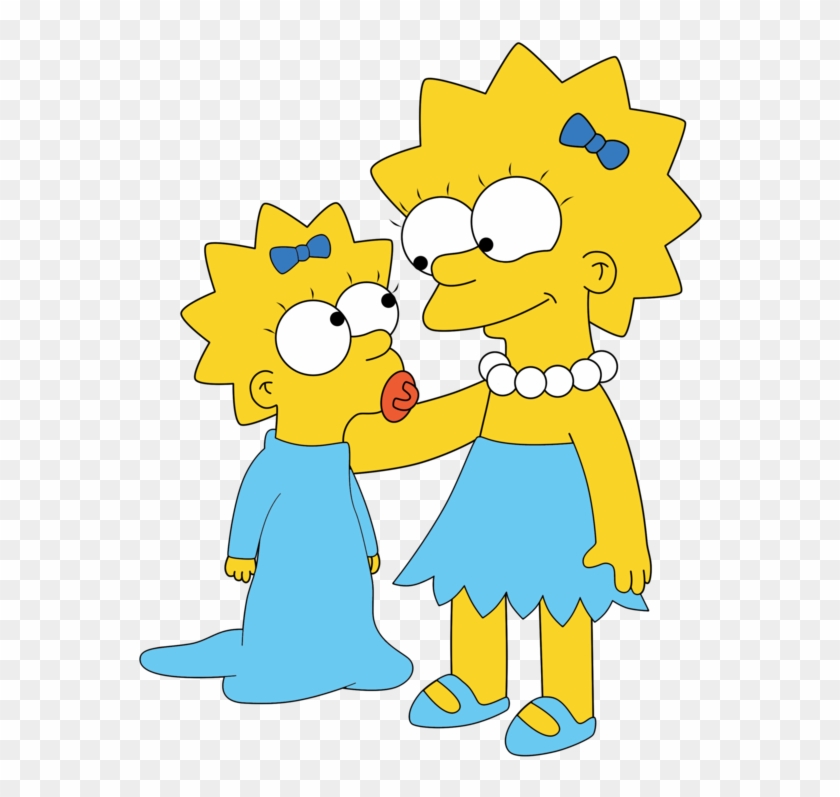 Bart Simpson Maggie Simpson Lisa Simpson Homer Simpson - Simpson Sisters Cartoon #1288955
