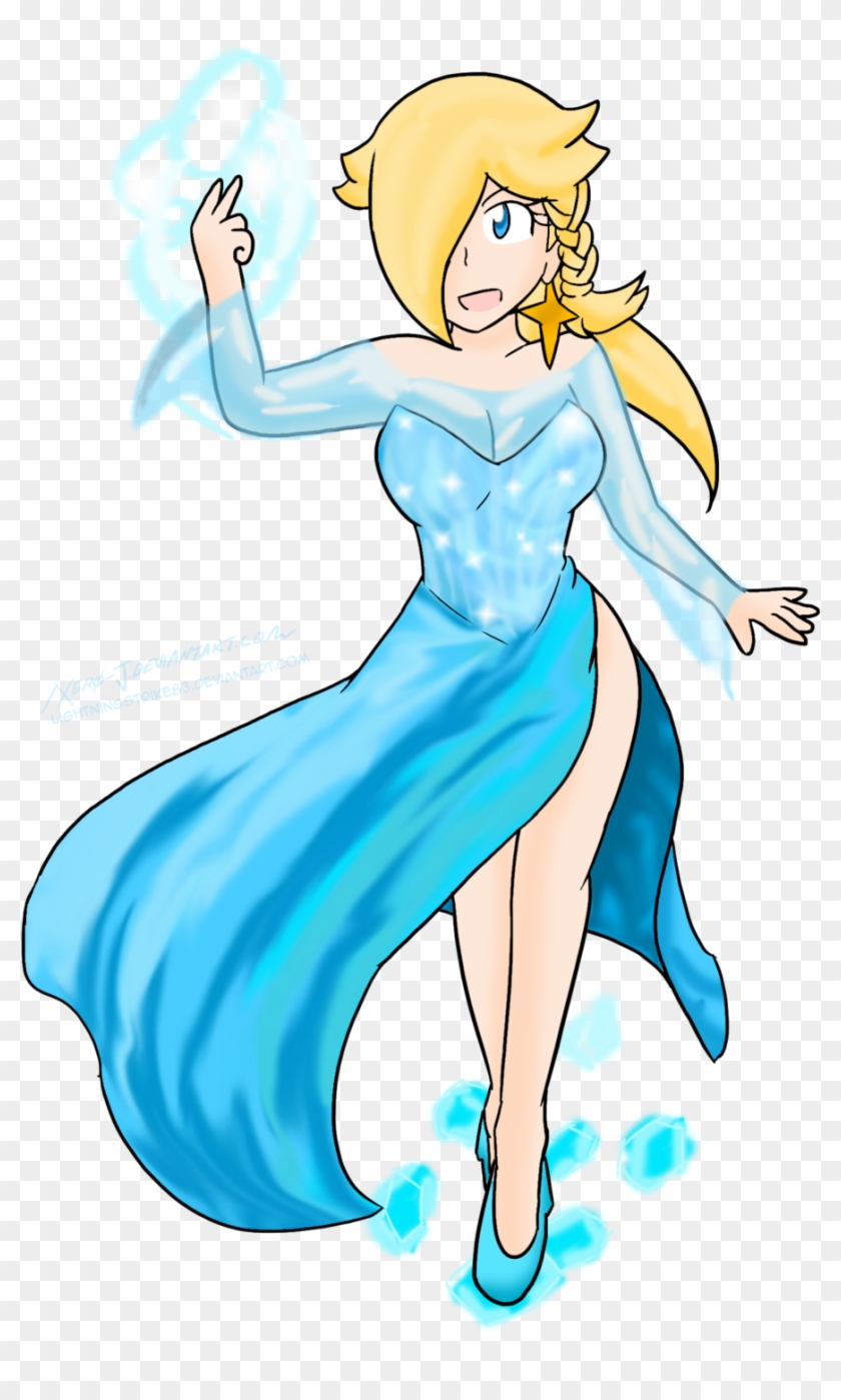 Rosalina The Snow Queen ~commission~ By Xero-j - Queen Elsa And Rosalina #1289062