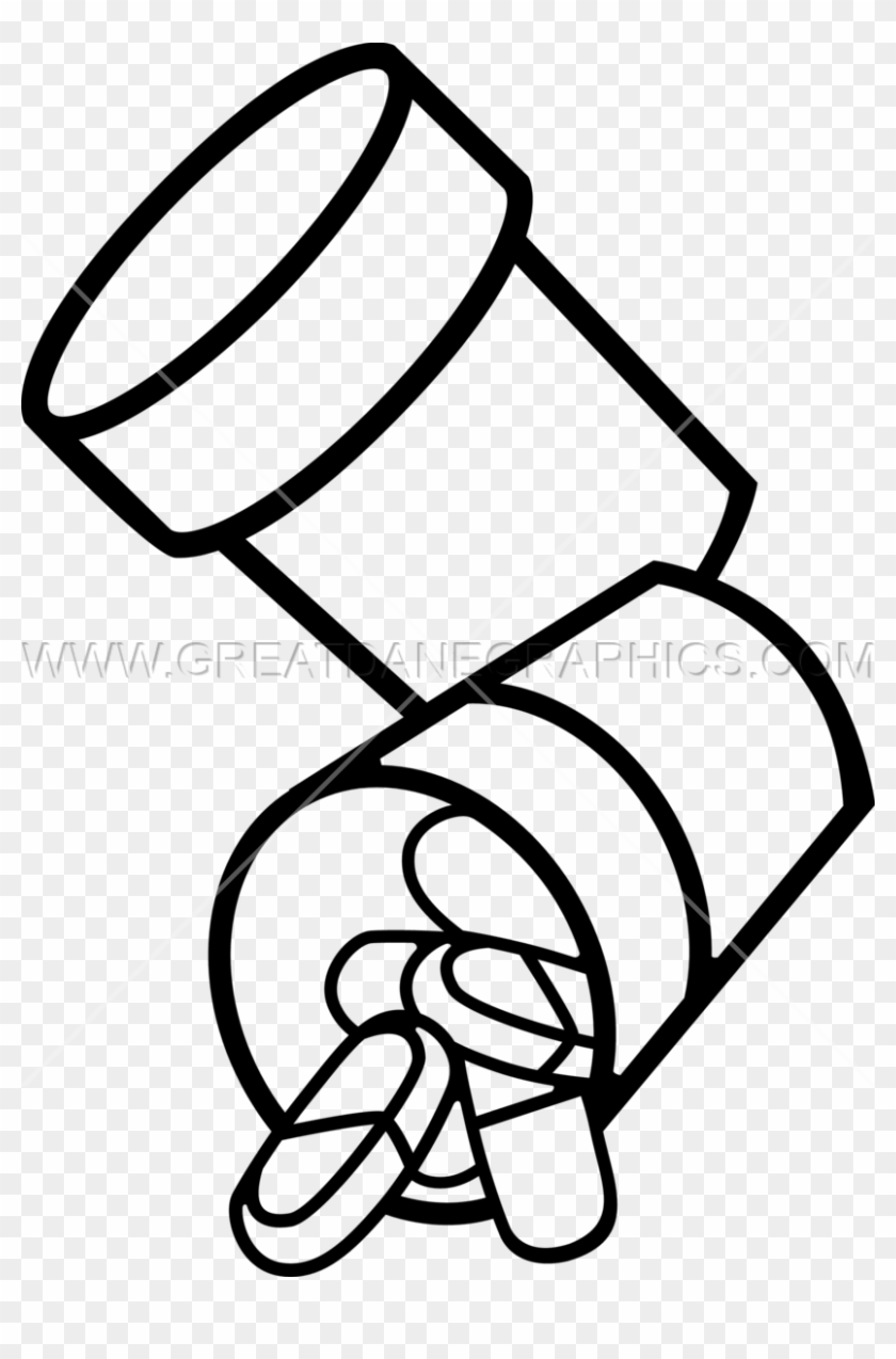 Prescription Bottle - Printed T-shirt #1289075
