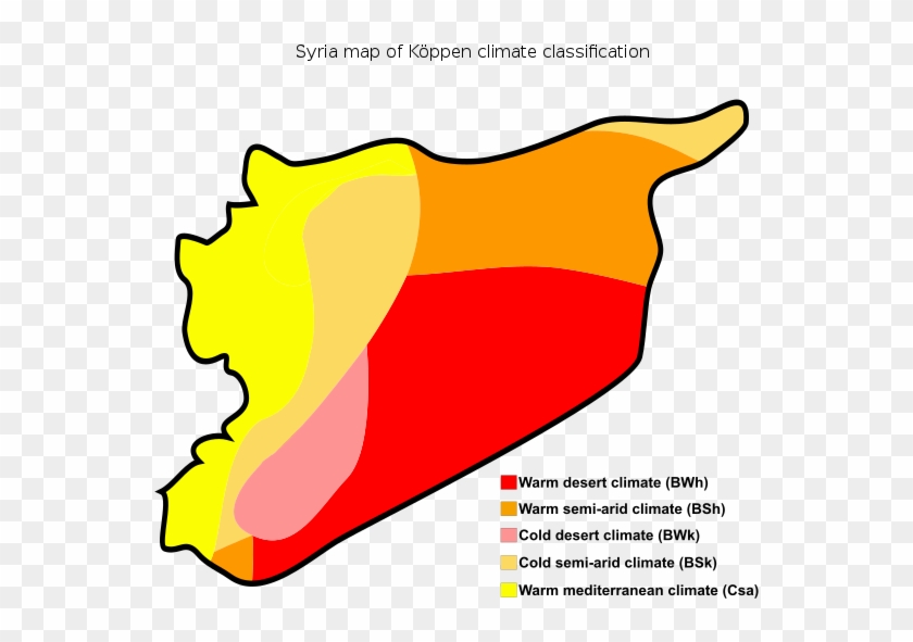 Syria Map Of Köppen Climate Classification - Syria #1289130