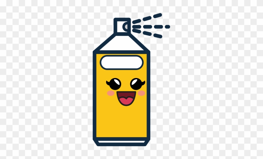 Kawaii Spray Bottle Icon - Aerosol Spray #1289365