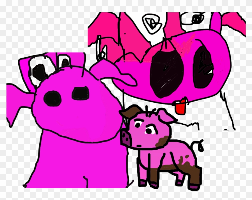 3 Little Demented Pigs By Bluepaintu - Drawing #1289371