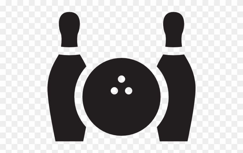 Bowling Ball And Two Bowls Free Icon - Ten-pin Bowling #1289502