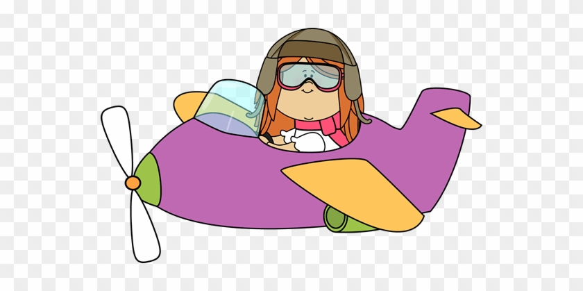 Airplane Pictures For Kids - Girl Flying Airplane Clipart #1289689