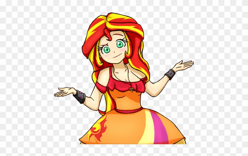 Sunset Shimmer Shruggie - Sunset Shimmer Smug Shrug #1289815