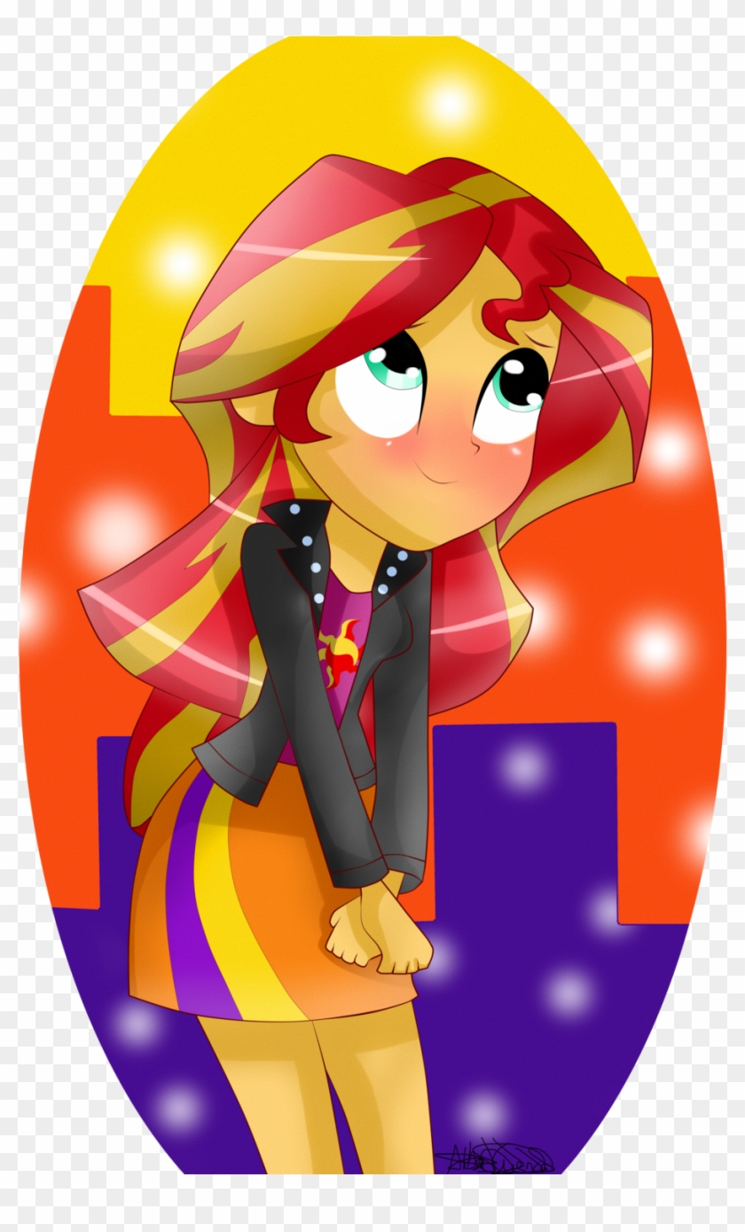 Mlp Eg Sunset Shimmer Blushing #1289817