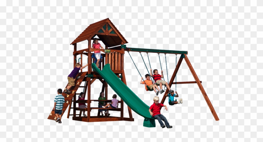 Olympian Treehouse 5 Play Set Shown With - Table #1289888