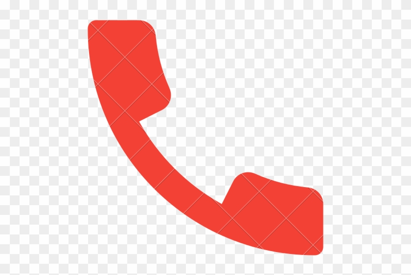 Flat Minimalist Phone Vector Icon Illustration Design - Telephone Flat Design Png #1289896