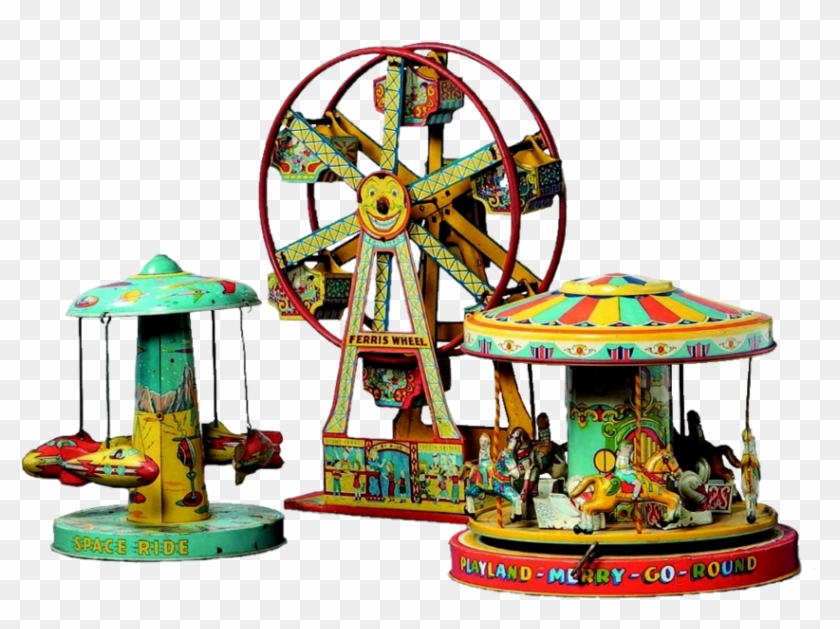 Amusement Park Tin Toys - 1940 Tin Toy Png #1290019