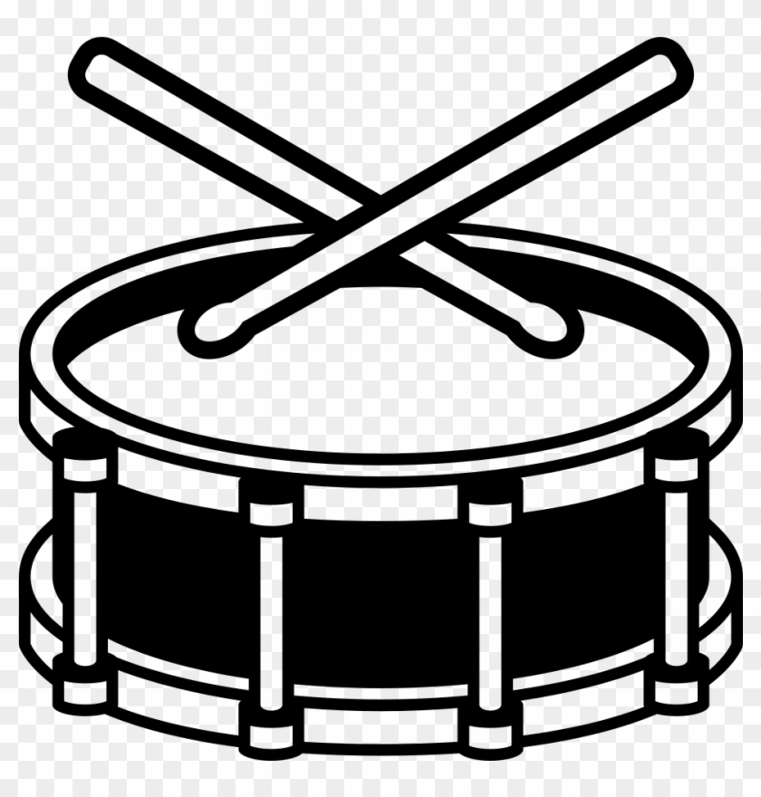 Emojione Bw 1f941 - Snare Drum Black And White #1290033