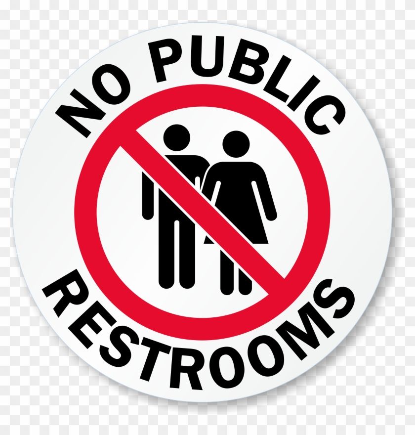 No Public Restroom Signs #1290114