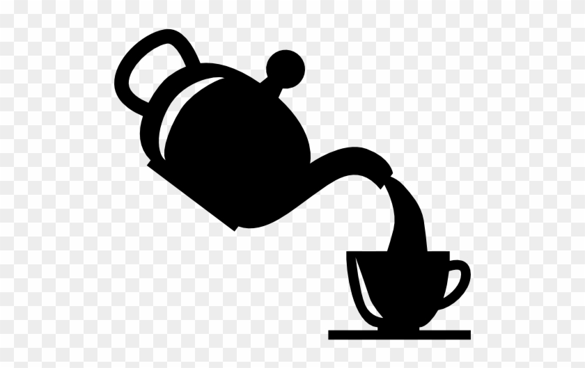 Pin Teapot And Cup Clipart - Teapot And Cup Silhouette #1290144
