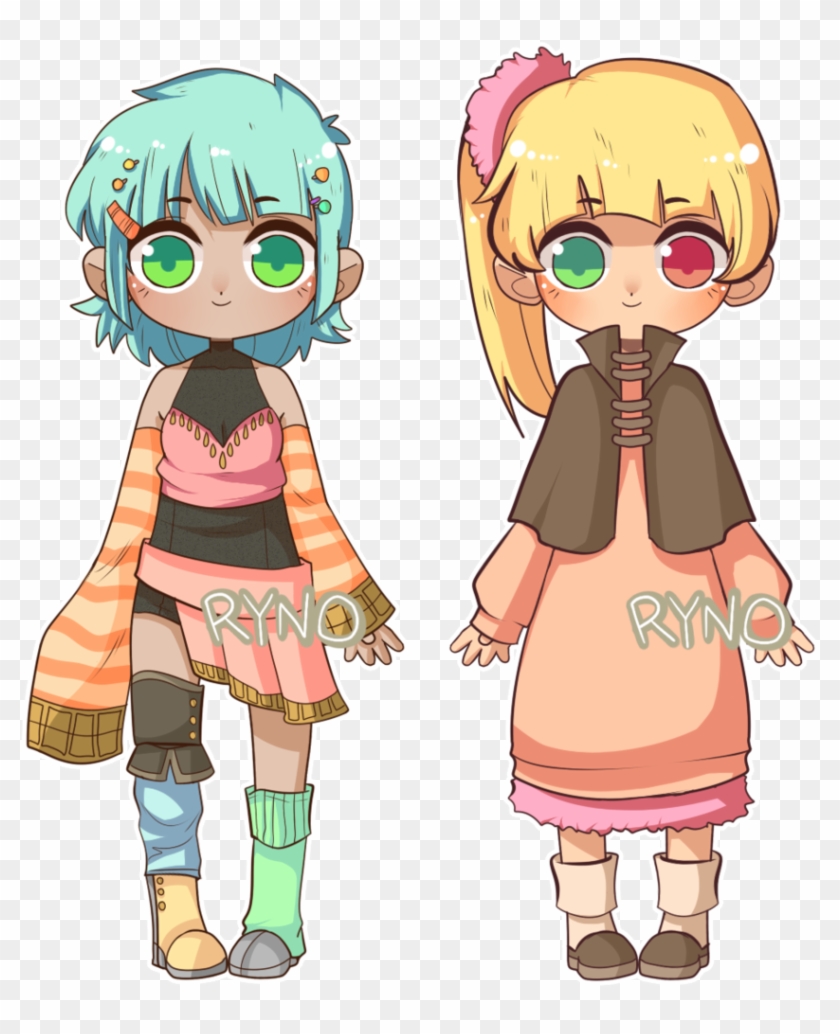 Point] Colorful Girl Adopts - Cartoon #1290166