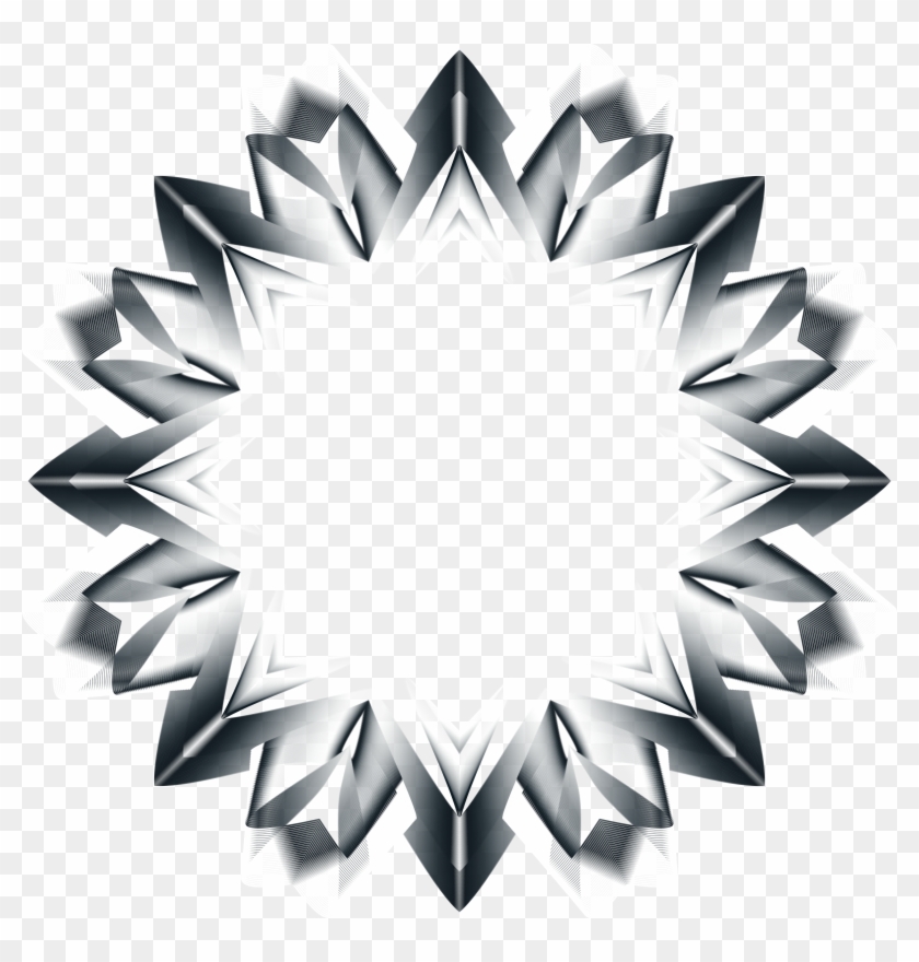 Star Line Art 3 No Background - Construction Paper #1290184