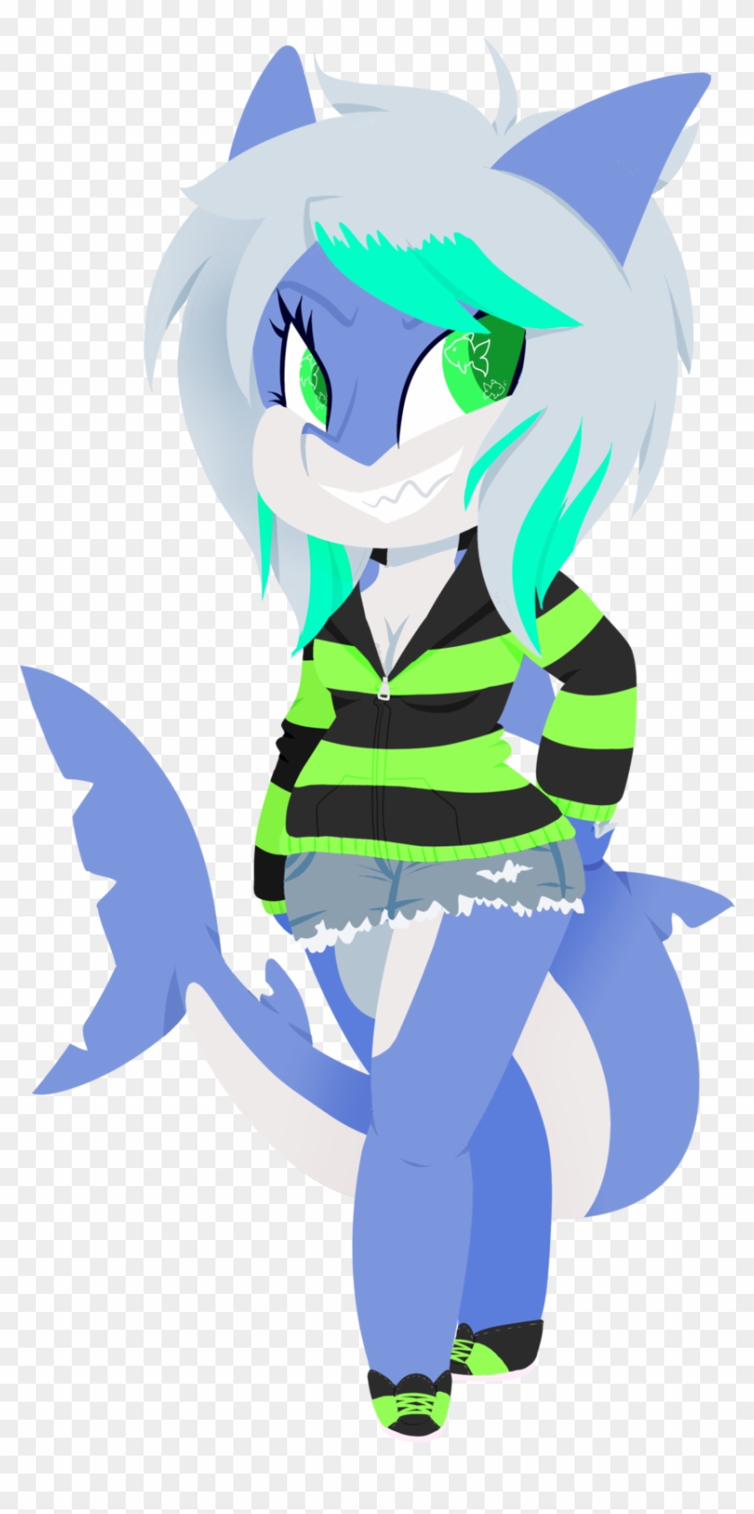 Cute Shark Girl [commission] By Bunbubsss - Cute Shark Girl #1290344