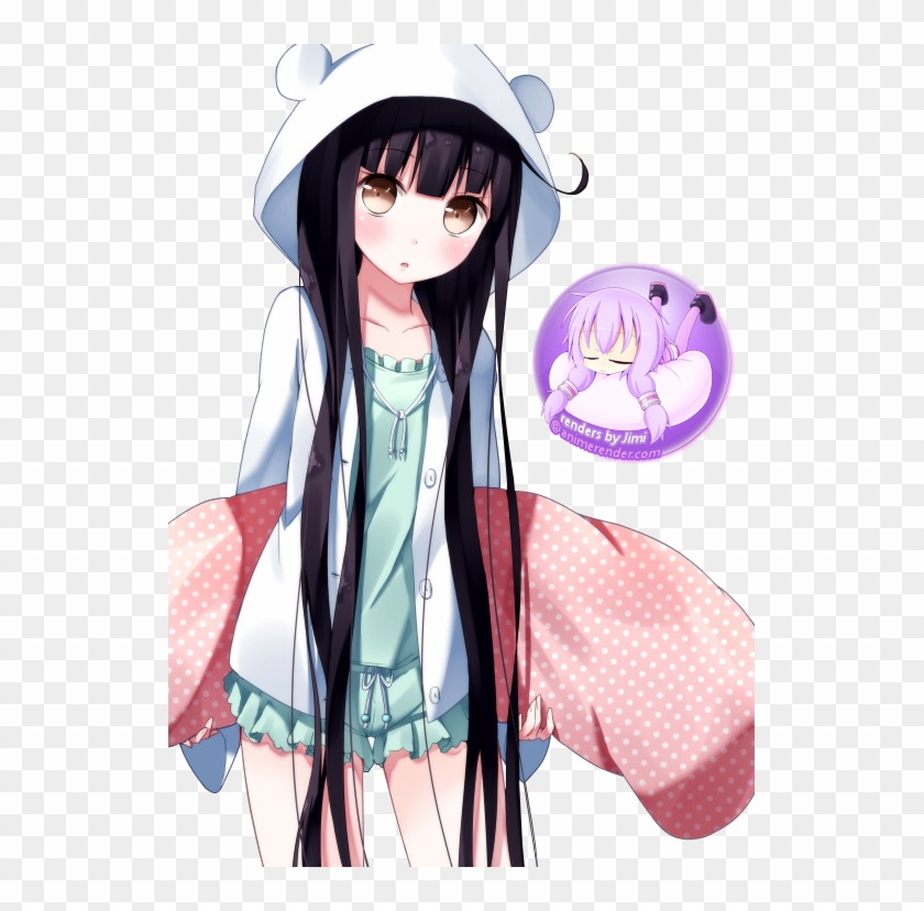 Cute Anime Girl With Hoodie gambar ke 14