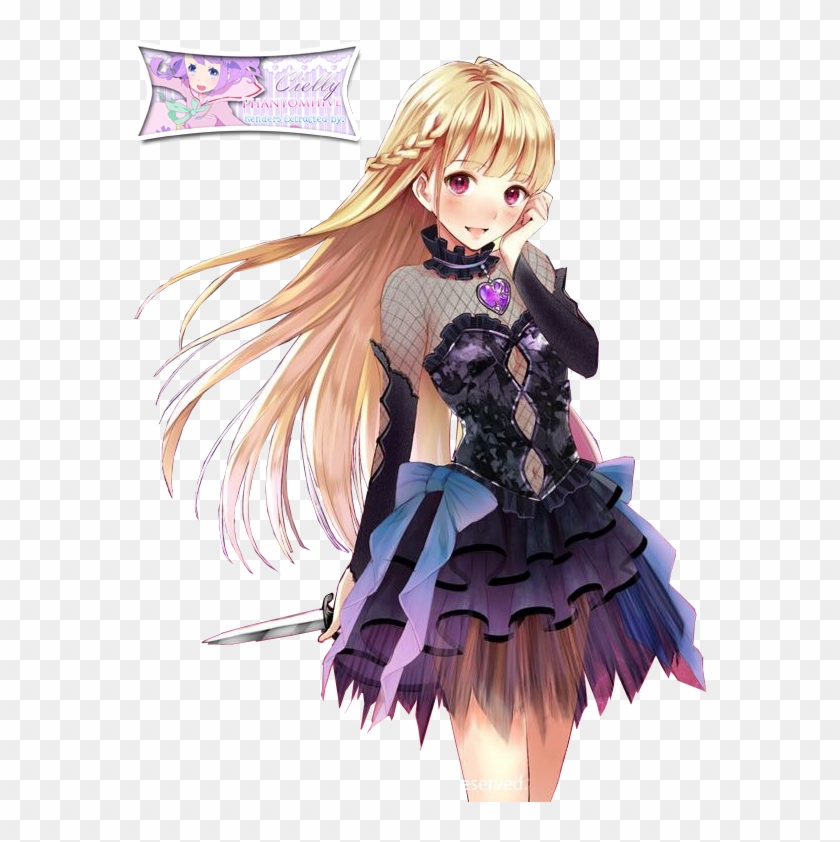Cute Anime Pictures - Blonde Hair Anime Girl - Free Transparent PNG Clipart  Images Download