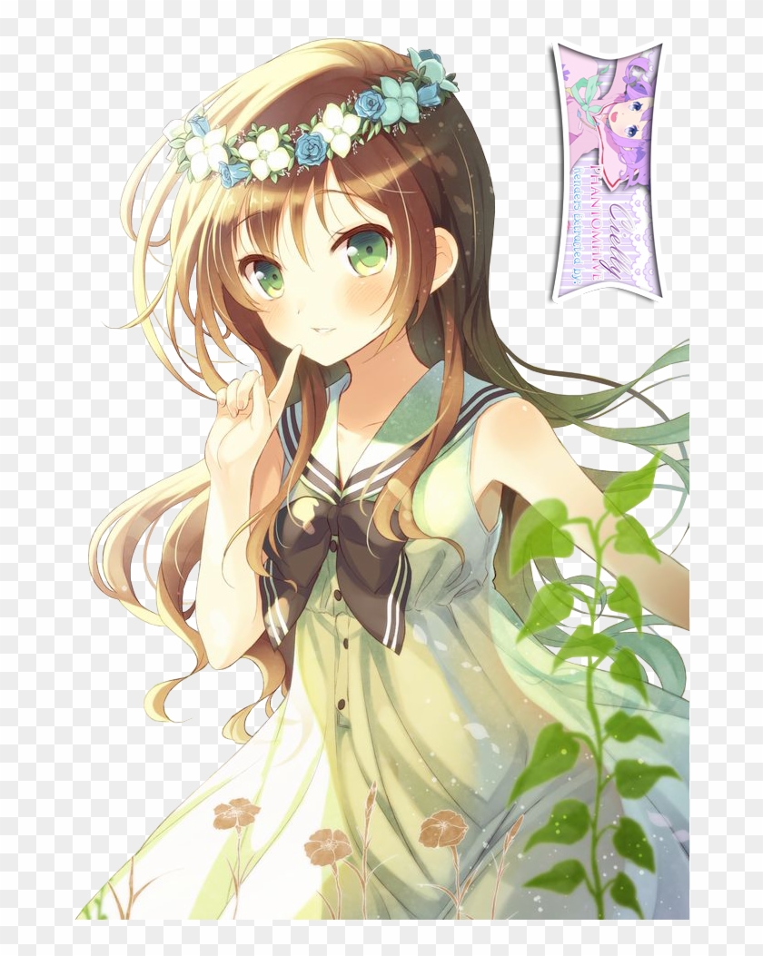 [ Img] - Cute Anime Girl Flower #1290427