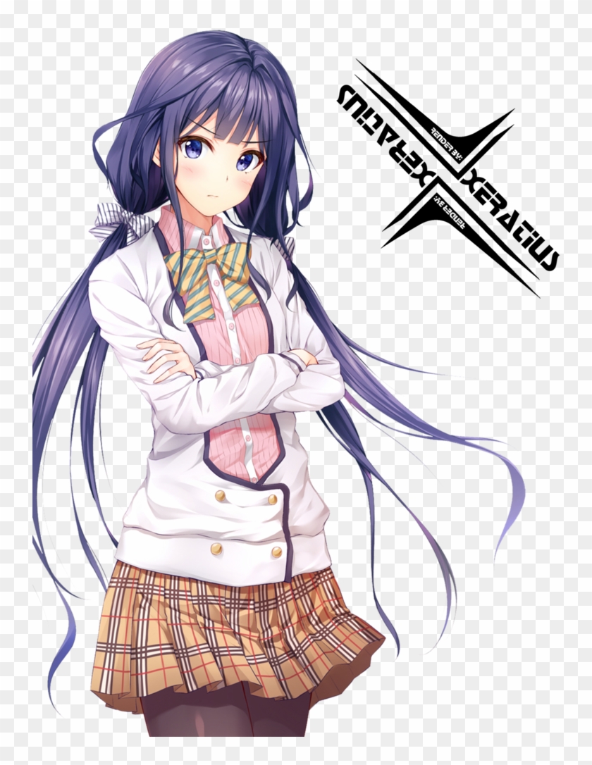 School Uniformsschool Uniform Animeschool - Adagaki Aki Render #1290623