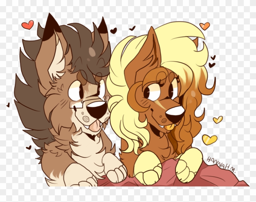 Hannah X Shaun Flat Colour By Choco-floof - Cartoon #1290636