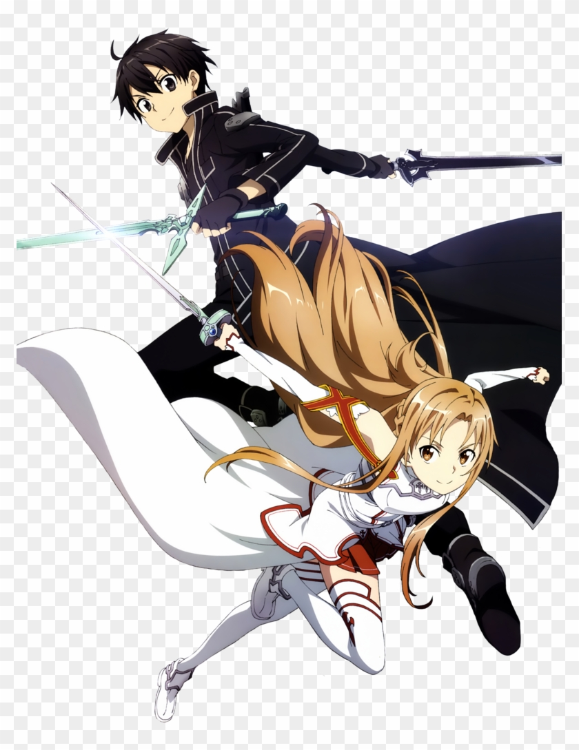 Sword Art Online Kirito And Asuna Render - Anime Sword Art Online #1290654