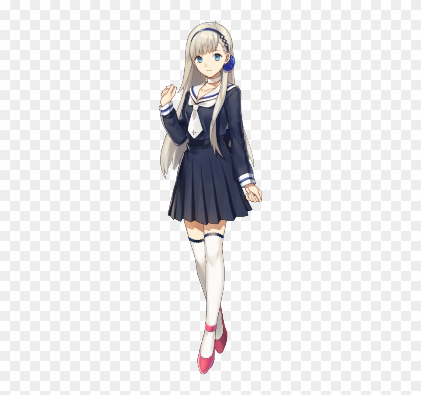 Anime Girl School Uniform - Anime School Girl Drawing - Free Transparent  PNG Clipart Images Download