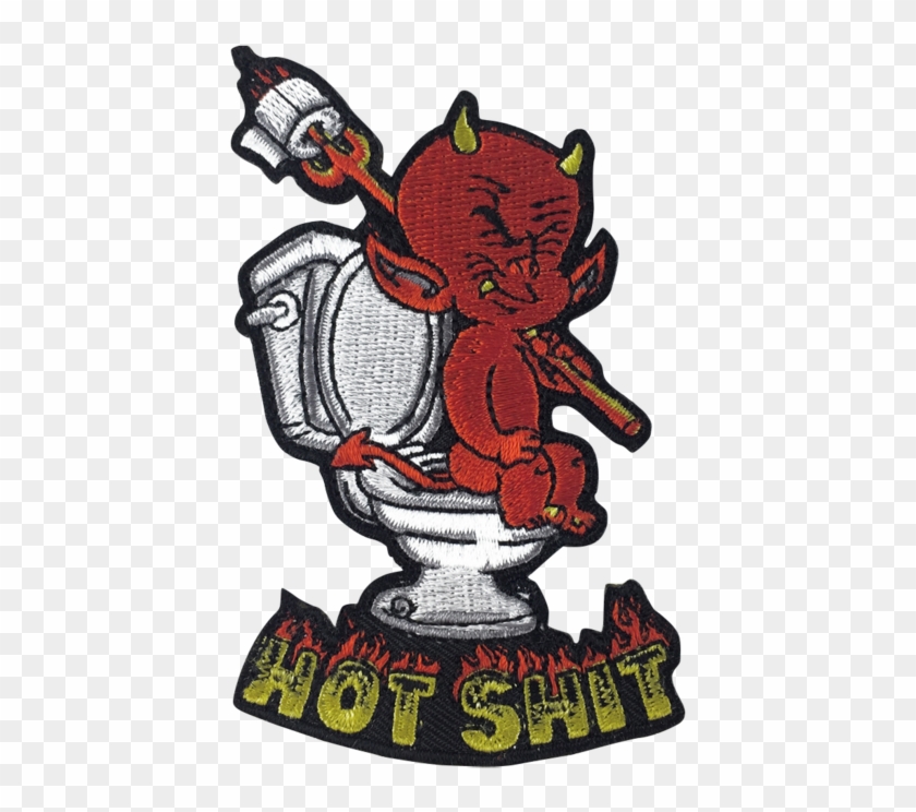 'hot Shit' Embroidered Hutchla - Embroidered Patch #1290720