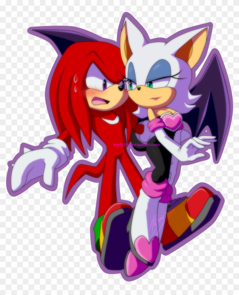 Knuckles The Echidna X Rouge The Bat Knouge - Sonic Rouge And Knuckles #1290750