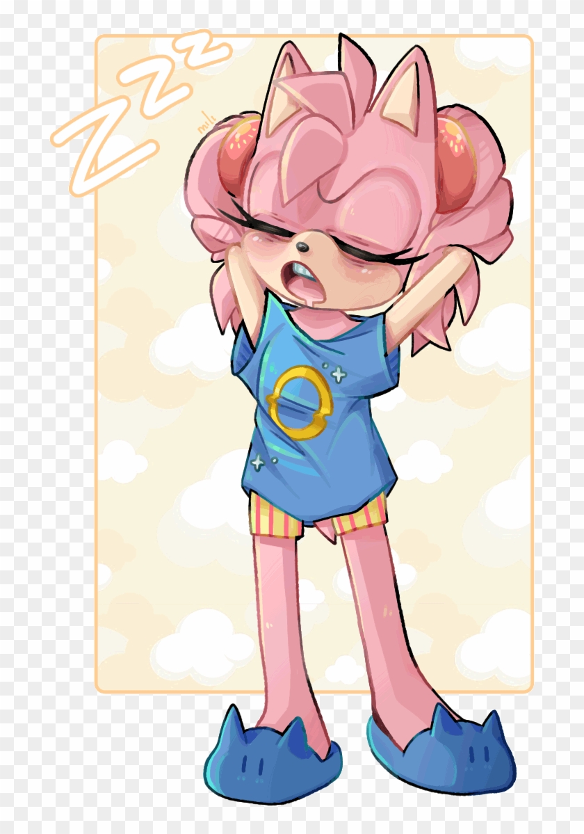 Amy Rose Cartoon Pink Fictional Character Vertebrate - Cartoon #1290759