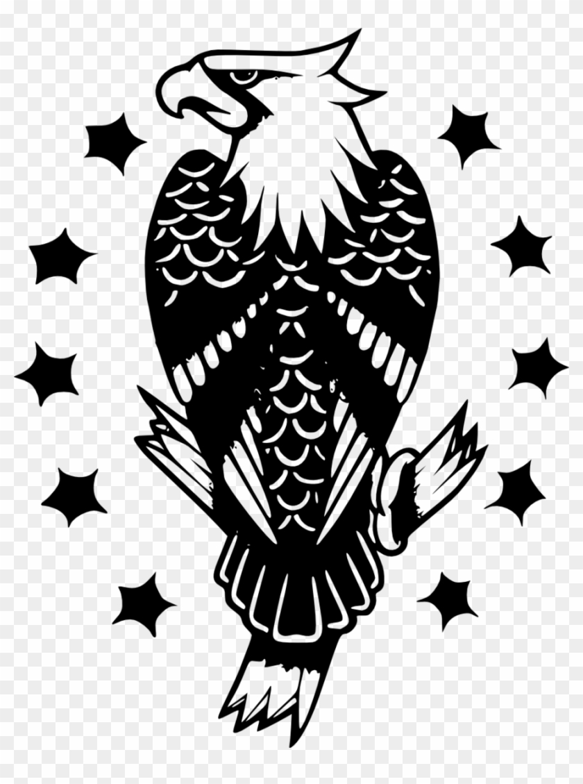 Eagle Old School Sailor Tattoos Flash - Eagle Old School Tattoo #1290814