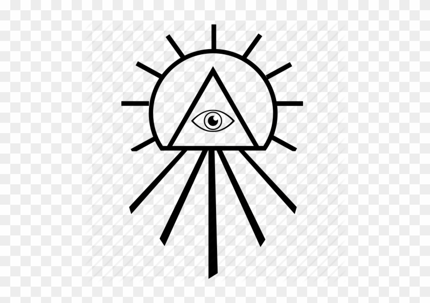All-seeing Eye Pyramid Symbol - Illuminati Triangle #1290846