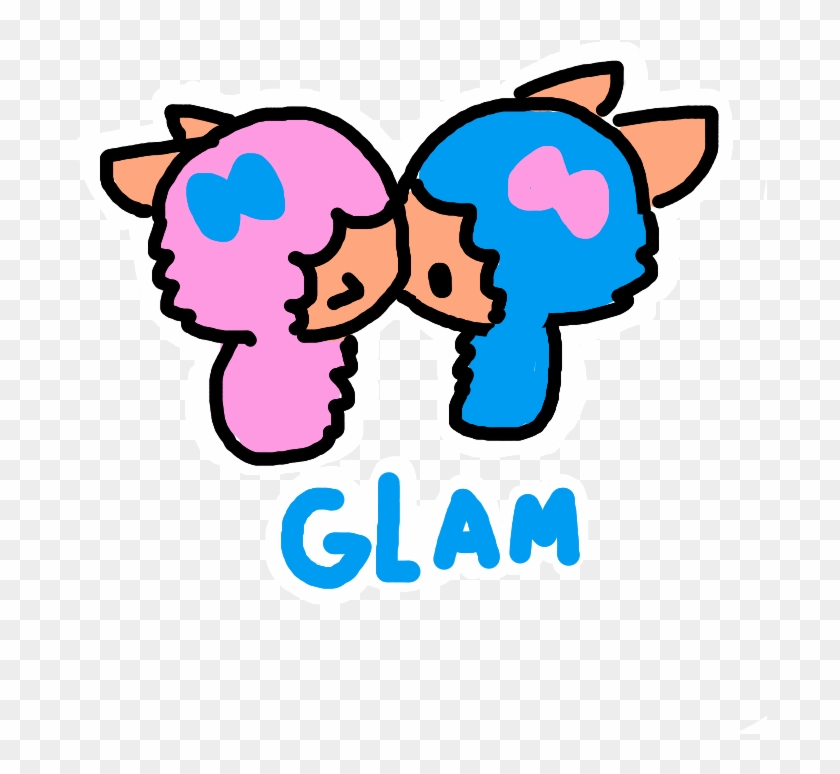 Glam Twins Sticker By Alpacadrawer - Glam Twins Sticker By Alpacadrawer #1290922