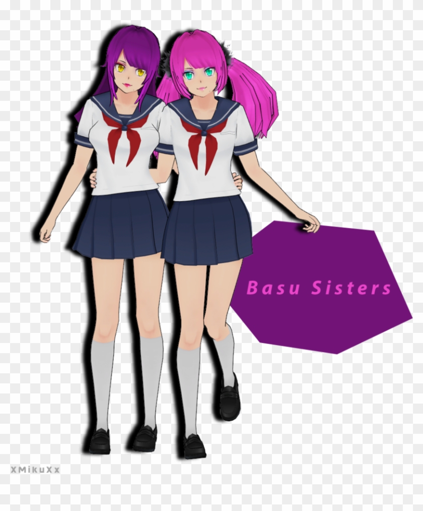 Mmd Yandere Simulator Basu Sisters Download By Xmikuxx - Basu Sisters Yandere Simulator #1290954